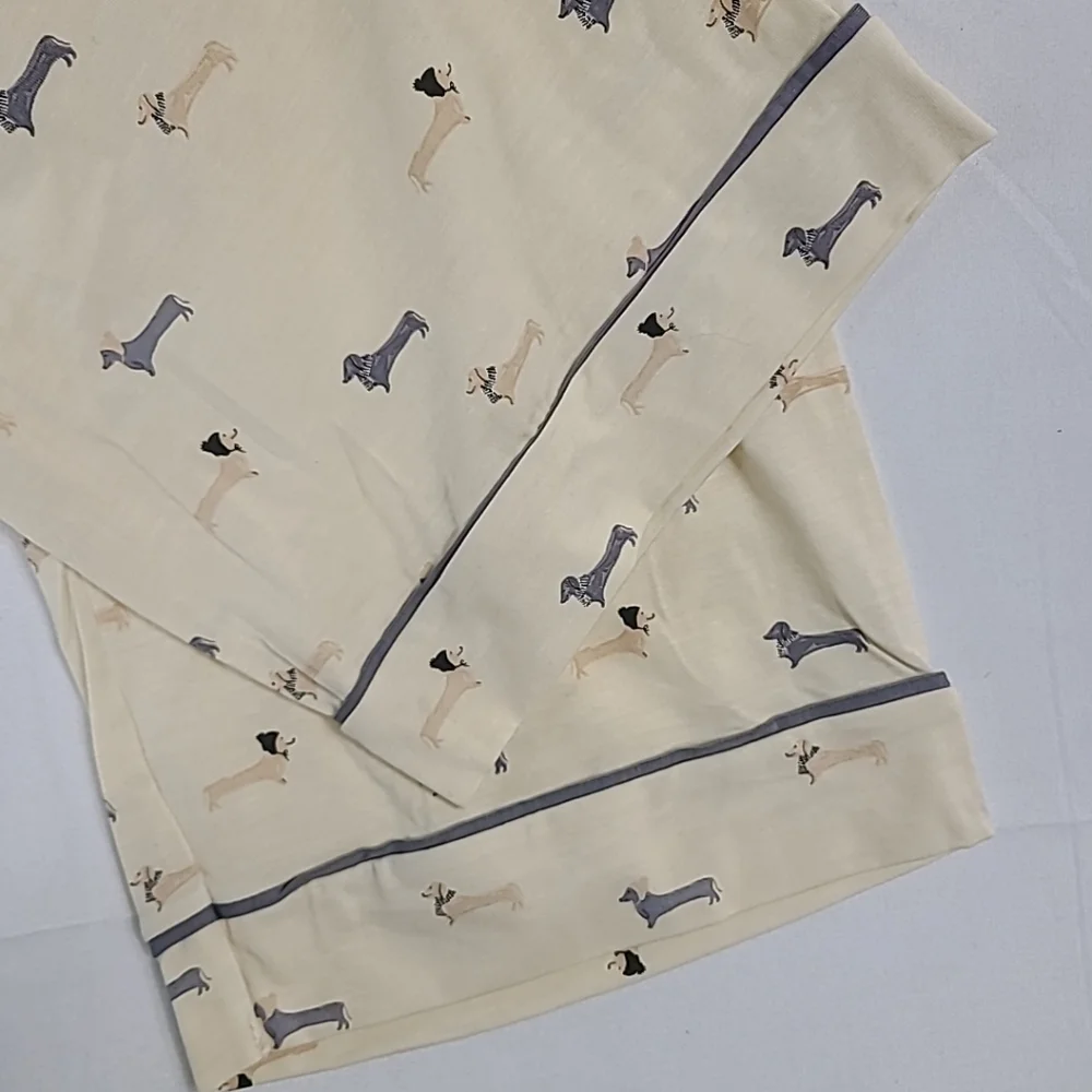 NWOT Magnetic Me Women Modal Beenie Von Weinie Cream Top Bottom Pajamas Sz XS - Picture 10 of 11